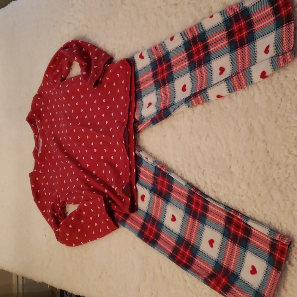 Joe fresh girl hearts pajamas set size 5t